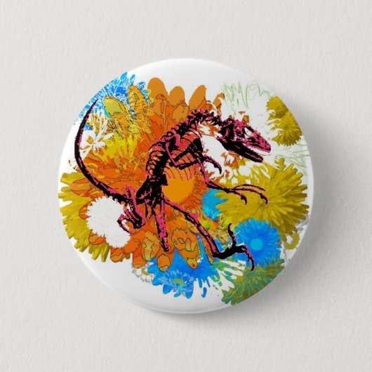 Intense roze Raptor Button (Voorkant)