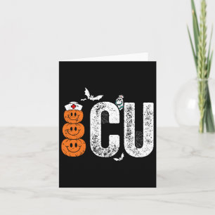 Intensive Care Unit Nurse Nursing Halloween Critic Kaart