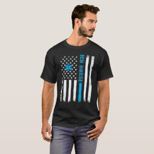Intensive Care Unit Verpleegster Typografie T-shir T-shirt