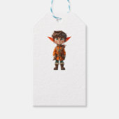 Intent Boy Christmas Elf Witte Gift Labels Cadeaulabel (Voorkant)