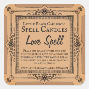  intentie Meditatie Spell Candle Labels