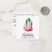 *~* Intention Tourmaline AP64 Carte à note plate (Devant/Arrière en situation)