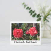 Intentionally Seek Beauty Briefkaart (Staand voorkant)