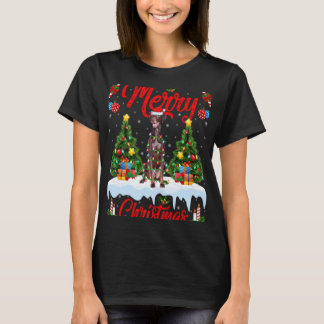 Inter Dog Lichtjes Kerstboom Kerstman Inter Dog Ke T-shirt