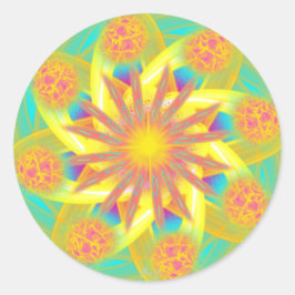 Inter-Galactische Gateway door Power Flower Ronde Sticker