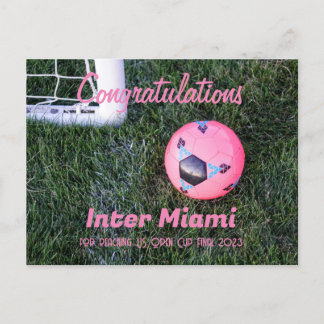 Inter Miami felicitaties kaart