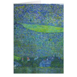 Interactie in Attersee door Klimt, Art Nouveau