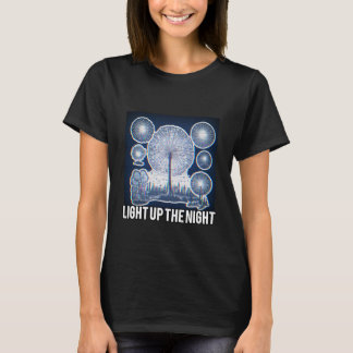 Interactief gloed-in-het-donker ontwerp t-shirt