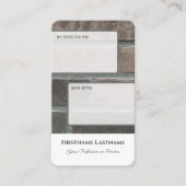 Interactief persoonlijk aanbod klantnotities bakst visitekaartje (Voorkant)