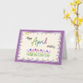 Interactief 'Verplaats de Birthday Card van de Ste Kaart (Gele Bloem)