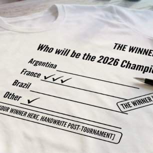 Interactieve 2026 Sportkampioen T-shirt