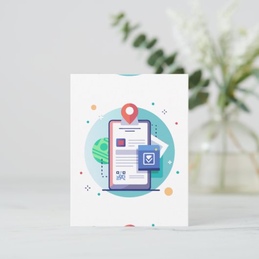 Interactieve Augmented Reality Uitnodiging (Staand voorkant)