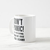 Interactieve spraakresponsontwerper koffiemok (Voorkant links)