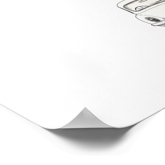 Interactieve vingerafdruk bruiloft gastenboek poster (Hoek)