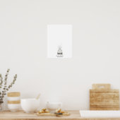 Interactieve vingerafdruk bruiloft gastenboek poster (Keuken)