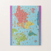 Interactieve Wereldkaart Legpuzzel (Verticaal)