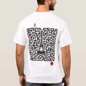 Interactive Eiffel Tower Maze – Solve the Path to  T-shirt (Achterkant)