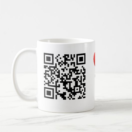 Interactive "My Love Story" QR CClassic Mug, 11 oz Koffiemok (Links)