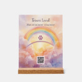 Interactive Pet Memorial Acrylic Sign | QR Code Acryl Bord (Voorkant)