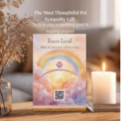 Interactive Pet Memorial Acrylic Sign | QR Code Acryl Bord