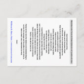 Intercession de la carte de prière Jeanne d'Arc (Dos)