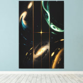 Interconnected Universes Canvas Afdruk (Insitu (Houten vloer))