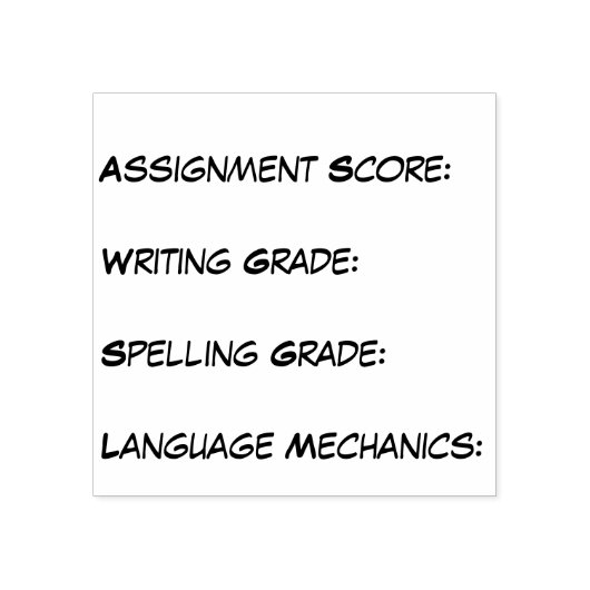 Intercurriculum-overschrijdende beoordelingsstempe rubberstempel (Afrduk)