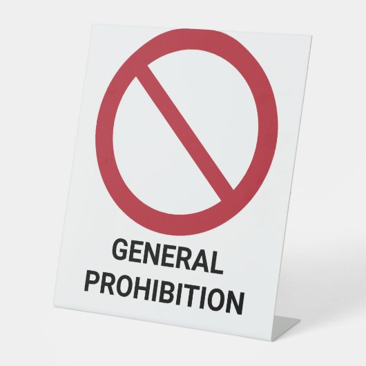 Interdiction générale, signe d'interdiction (Recto)