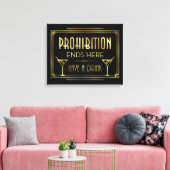 INTERDICTION S'ARRÊTE ICI Panneau de toile (Insitu(Salon))