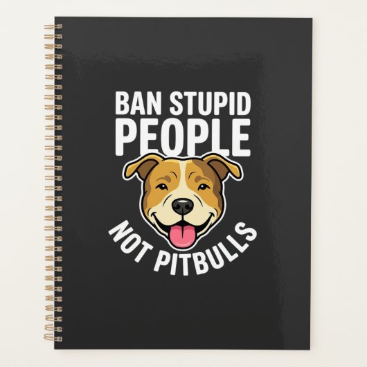 Interdire les gens stupides pas Pitbulls Chien (Devant)