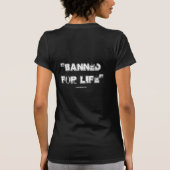 Interdit pour le T-shirt de dames de la vie (Dos)