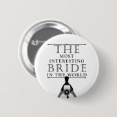 Interessant Bride Bachelorette-Button Ronde Button 5,7 Cm (Voorkant /achterkant)