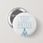 Interessant Bride Bachelorette-Button Ronde Button 5,7 Cm (Voorkant /achterkant)