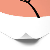 Interessante abstracte plekjes met bladeren perfect poster (Hoek)