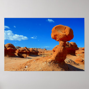 Interessante Desert Rock-formaties Poster