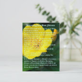 Interessante feiten over februari briefkaart (Staand voorkant)