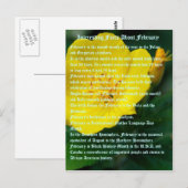 Interessante feiten over februari briefkaart (Voorkant / Achterkant)