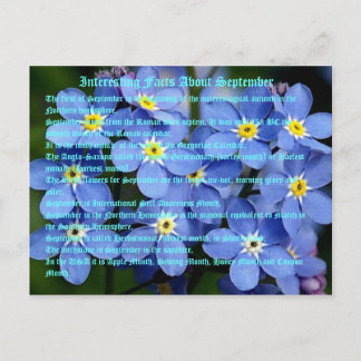 interessante feiten over september briefkaart