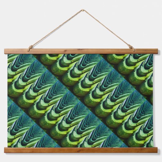 Interessante foto, tegels met perspectief hangend wandkleed (Voorkant)