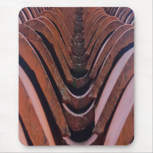 Interessante foto, tegels met perspectief muismat