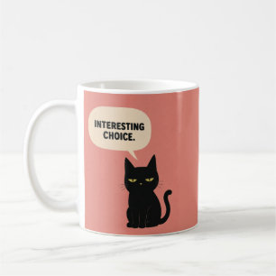 Interessante Keuze Zwarte Kat Mok Grappige Rechtsp