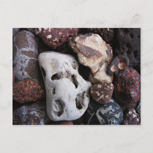 Interessante Rocks van Lake Michigan Shore Briefkaart