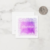 *~* INTÉRESSÉ ? Carte de note plat AP63 Relation (Devant/Arrière en situation)