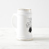 Interessentste bachelor Stein, zwart Bierpul (Voorkant links)