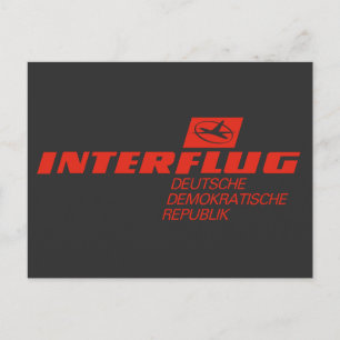 Interflug Airline Deutsche Demokratische Republik Briefkaart