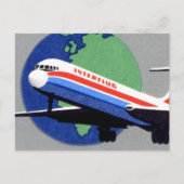 INTERFLUG - National Airline of DDR, East Germany Briefkaart (Voorkant)