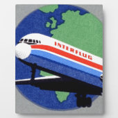 INTERFLUG - National Airline of DDR, East Germany Fotoplaat (Voorkant)