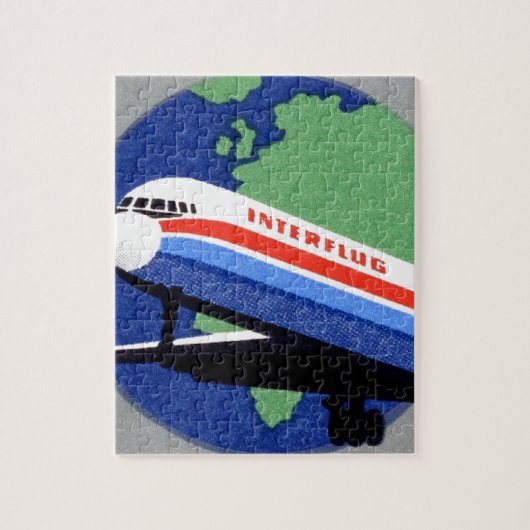 INTERFLUG - National Airline of DDR, East Germany Legpuzzel (Verticaal)