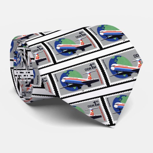 INTERFLUG - National Airline of DDR, East Germany Stropdas (Opgerold)