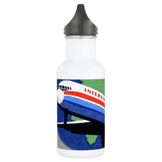 INTERFLUG - National Airline of DDR, East Germany Waterfles (Links)